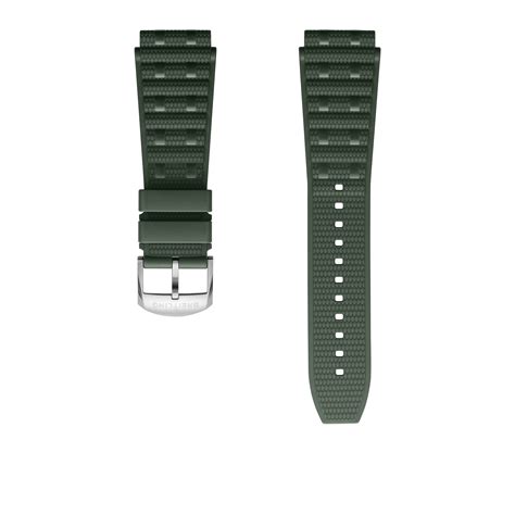 Green Rouleaux Rubber Strap 